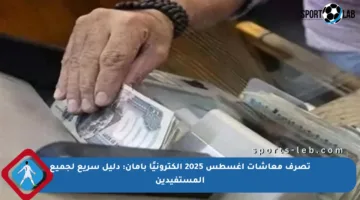 تصرف معاشات أغسطس 2025 إلكترونيًا بأمان: دليل سريع لجميع المستفيدين